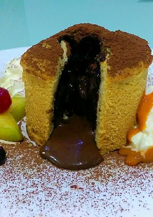 A picture of Chocolate lava cookie cup.