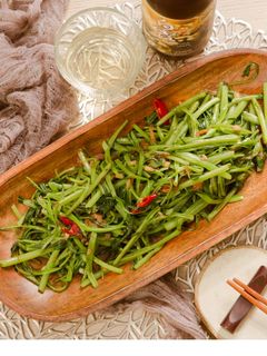 蝦醬炒空心菜 的食譜成品照片