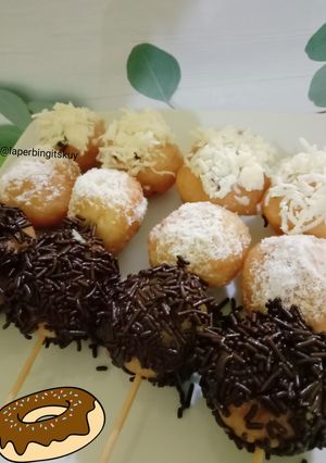 Foto resep Donat sate /donuts satay, cemilan anak