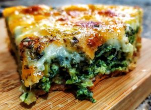 Una foto de Quiche De🌿Espinacas y Mozzarella...!
