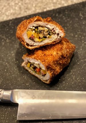 Karácsonyi rántott karaj recept fotója