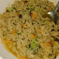 A picture of Indomie-veggie pepper soup.