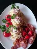 Spaghete cu bacon