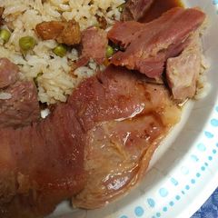 A picture of Ham Steaks with Redeye Gravy.