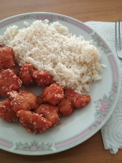Kínai mézes szezámmagos csirke recept fotója