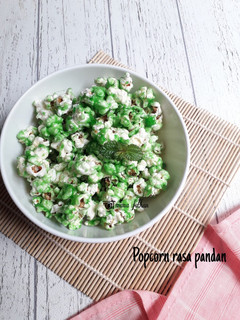 Foto resep Popcorn rasa pandan
