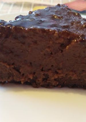 Una foto de Tarta de chocolate y calabacín light