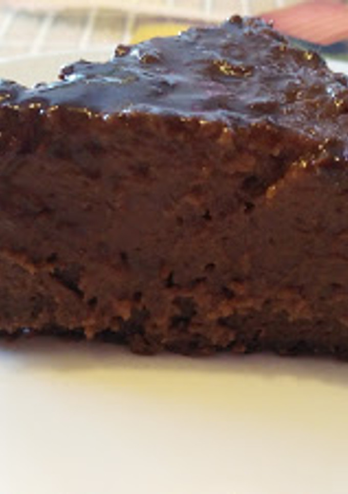 Una foto de Tarta de chocolate y calabacín light