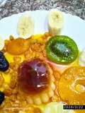 Dessert aux fruits secs (Kiwi 🥝ananas🍍 abricots 🟠 pruneau ⚫ raisin sec)