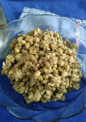 Foto resep Tips merebus kacang hijau empuk merekah