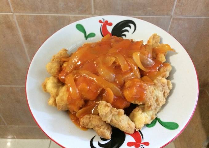 Cara Gampang Membuat Ayam asam manis Anti Gagal