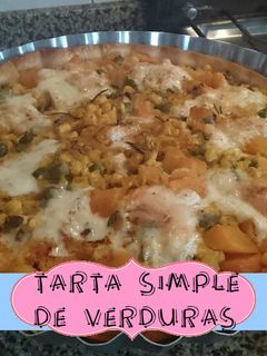 Una foto de Tarta simple de verduras