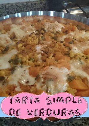 Una foto de Tarta simple de verduras