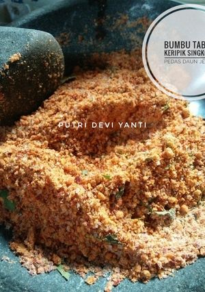 Foto resep Bumbu Tabur Keripik Singkong Pedas Daun Jeruk