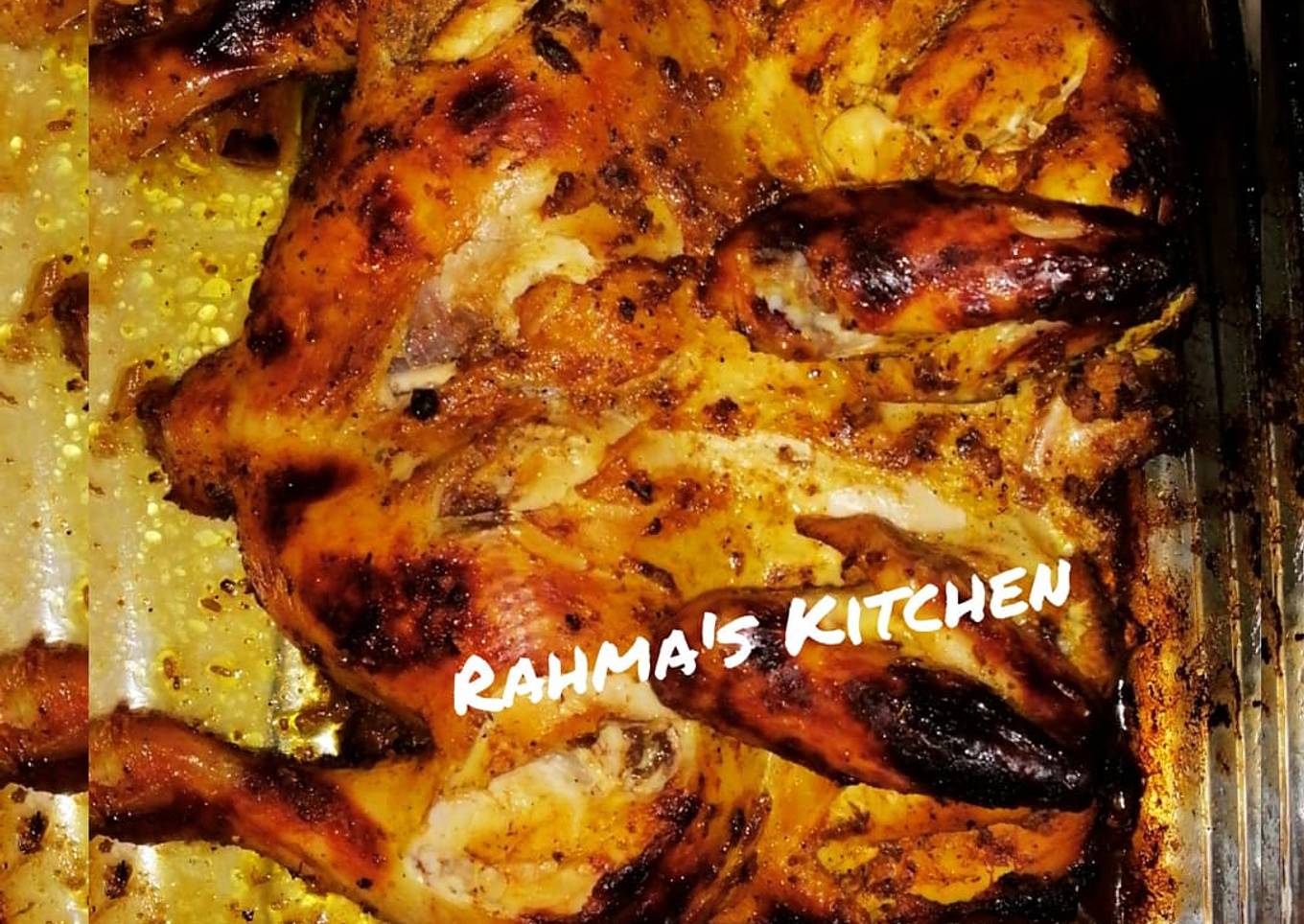 SPICY OVEN BAKED WHOLE CHICKEN. 🍗😋