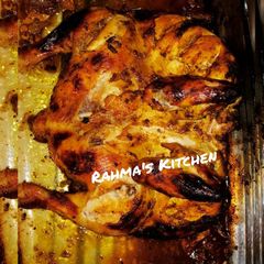 A picture of SPICY OVEN BAKED WHOLE CHICKEN. 🍗😋.
