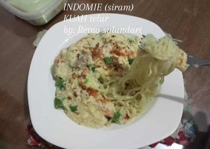 #47 INDOMIE (siram) kuah telur