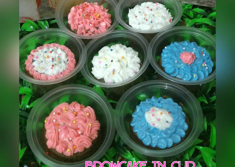 Brownies cake (browcake in cup)