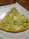 Tortilla de huevo con calabacita y queso