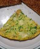 Tortilla de huevo con calabacita y queso