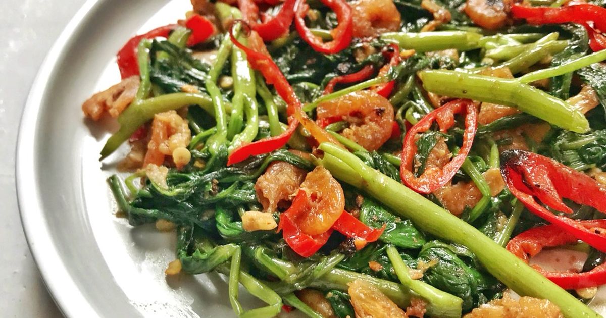165 resep kangkung tumis ebi terasi enak dan mudah - Cookpad