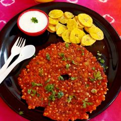 Sabudana Thalipeeth A picture of Sabudana Thalipeeth.