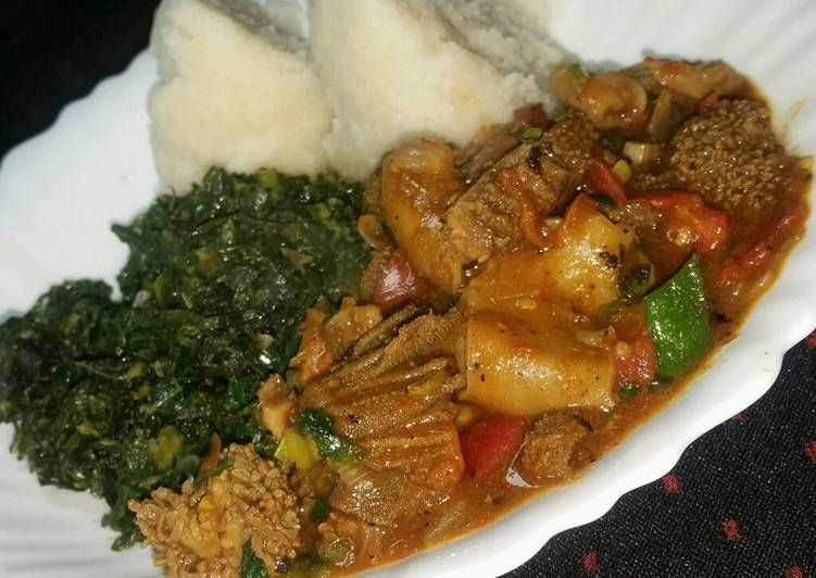 How to Prepare Homemade Ugali, Matumbo n Skuma wiki