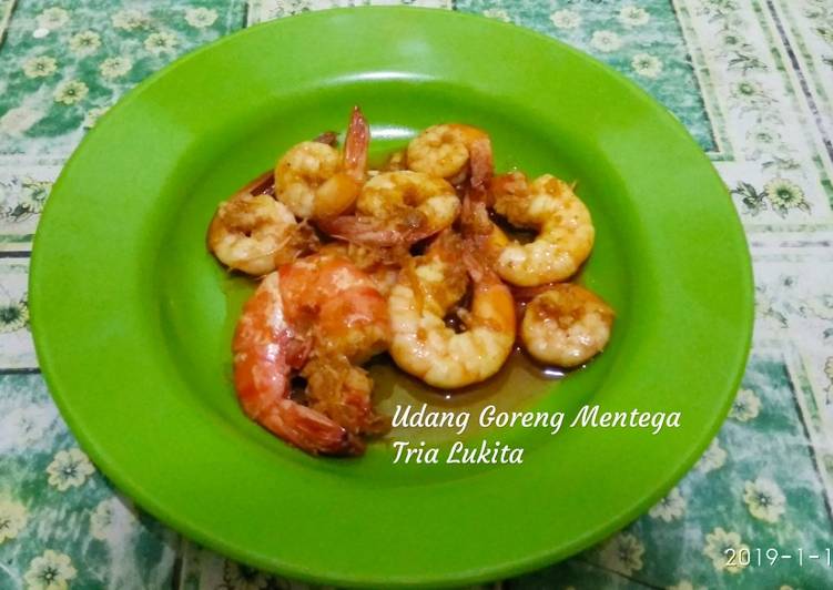 Resep Udang Goreng Mentega, Enak Banget