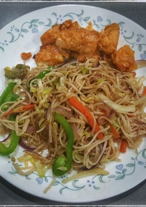 A picture of Vegetable noodles.