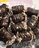 Almond date eclairs