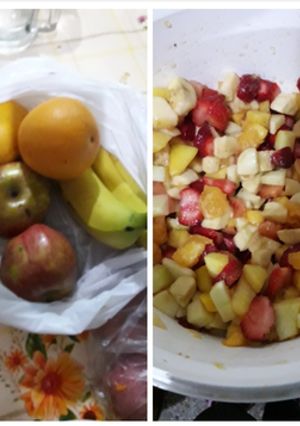 Una foto de Ensalada de frutas