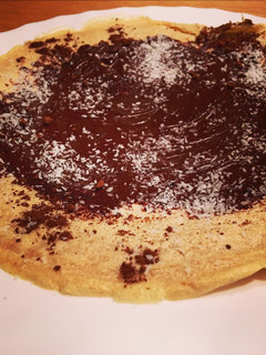 Una foto de Crepes de choco y coco light