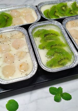 Foto resep Puding Susu Buah