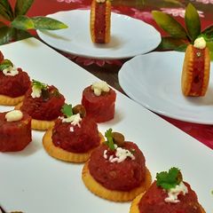 A picture of Paav bhaaji monaco bites.