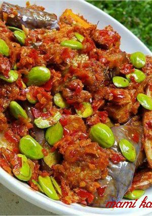 Foto resep Sambal terong pete