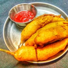 Mirchi vada A picture of Mirchi vada.