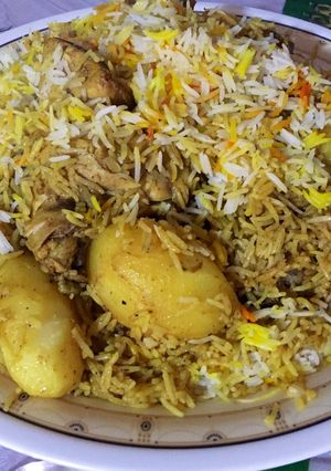 صورة لوصفة رز كابلي بالدجاج