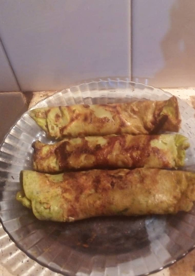 Una foto de Panqueques de lechuga