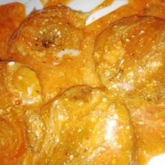 A picture of Potato tikki Chat.