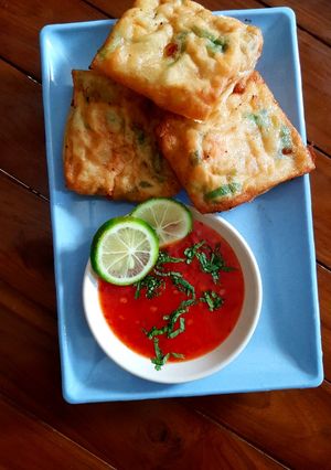 Foto resep Martabak telur isi udang cincang