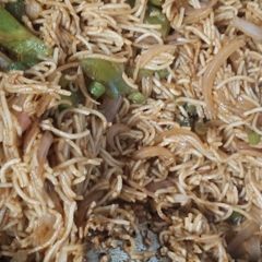 A picture of Noodles yummy yummy.