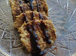 صورة لوصفة بان كيك التفاح صحيه وسهله ولذيذه 🤤🤤(سناك شتوي)
