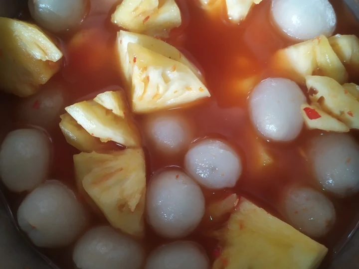 Easy Way Make Asinan rambutan & nanas the So Delicious Really delicious