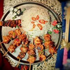 Chicken shashlik stick A picture of Chicken shashlik stick.
