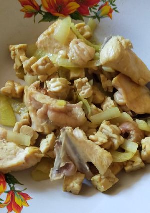 Foto resep Tumis ayam tempe(menu diet)