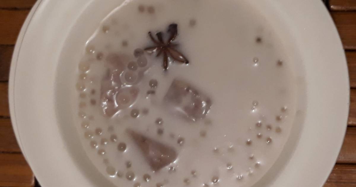 Taro con tapioca. 椰汁芋頭西米露. (Yē zhī yùtou xī mǐ lù) Receta de Marcela de  Morrison- Cookpad