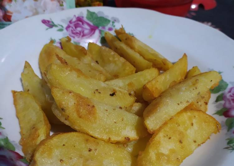Resep Potato Wedges Goreng Praktis Untuk Pemula