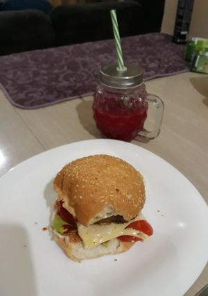 A picture of Beef burger.