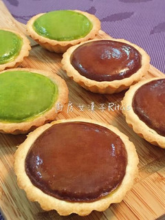 抹茶和可可半熟起司塔 的食譜成品照片