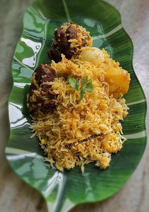A picture of Mutton Biriyani.